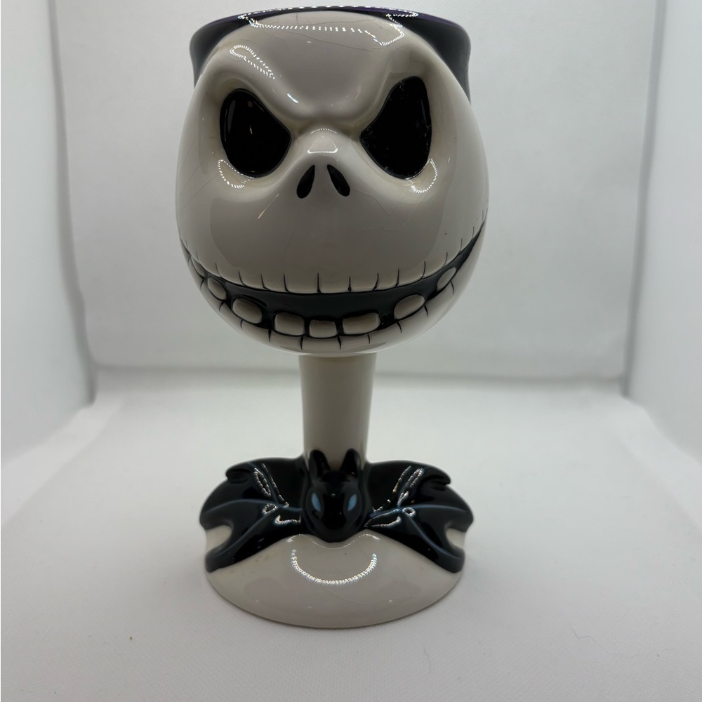 Disney Store Jack Skellington Nightmare Before Christmas goblet, 3D, 2 sides